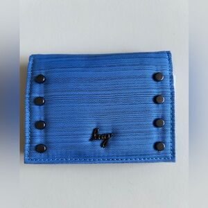 LUG WALKOVER RFID CARD WALLET BRUSHED MARINA NWT